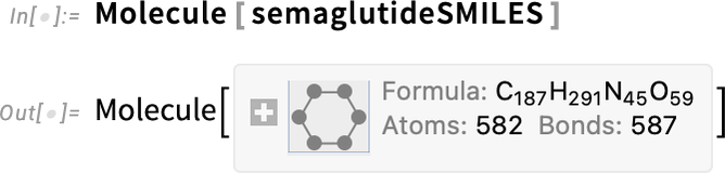 Molecule [semaglutideSMILES]