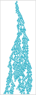 A cellular automaton. Will it halt?
