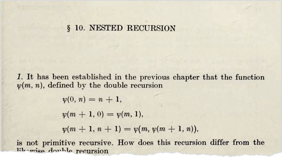 Nested recursion book chapter
